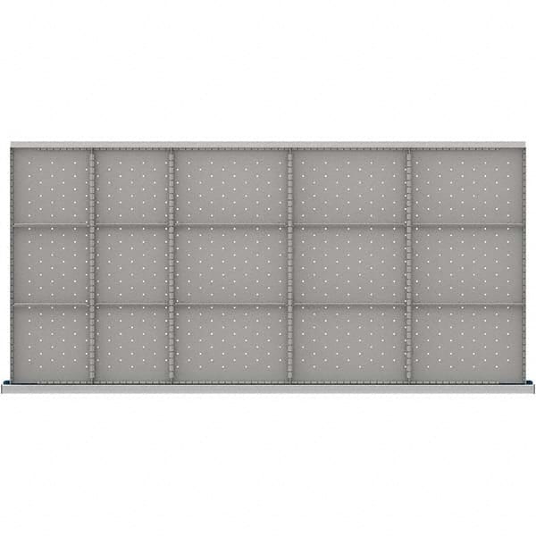 LISTA - 15-Compartment Drawer Divider Layout for 3.15" High Drawers - Industrial Tool & Supply