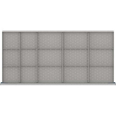 LISTA - 15-Compartment Drawer Divider Layout for 3.15" High Drawers - Industrial Tool & Supply