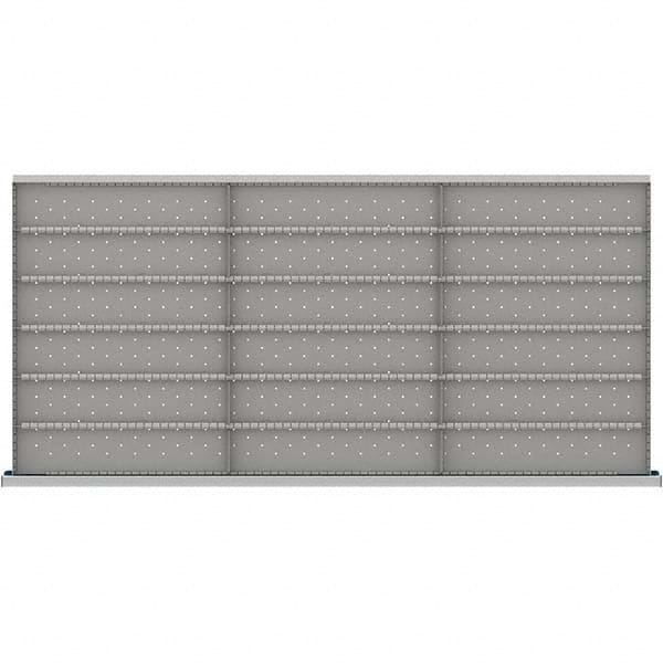 LISTA - 18-Compartment Drawer Divider Layout for 3.15" High Drawers - Industrial Tool & Supply