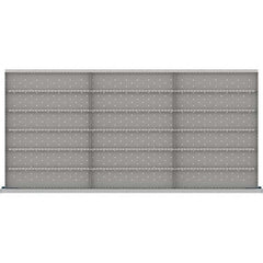 LISTA - 18-Compartment Drawer Divider Layout for 3.15" High Drawers - Industrial Tool & Supply