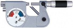 TESA Brown & Sharpe - 1 to 2 Inch Range, 0.0001 Inch Graduation, Friction and Locknut Thimble, Mechanical Indicating Micrometer - Accurate to 0.0001 Inch, Carbide-Tipped Measuring Face, Includes Plastic Case - Industrial Tool & Supply