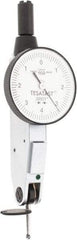 TESA Brown & Sharpe - 0.008 Inch Range, 0.0001 Inch Dial Graduation, Horizontal Dial Test Indicator - 1 Inch White Dial, 0-4-0 Dial Reading, Accurate to 0.0001 Inch - Industrial Tool & Supply