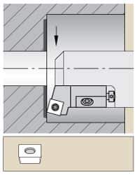 Kennametal - Series Screw-On, Right Hand Cut, 50mm Min Bore Diam, Boring Cartridge - 0.787" Back of Bar to Cutting Edge, SC.. Insert, 2.17" OAL, 15° Lead Angle - Industrial Tool & Supply