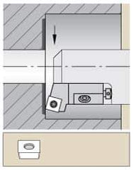 Kennametal - Series Screw-On, Right Hand Cut, 50mm Min Bore Diam, Boring Cartridge - 0.787" Back of Bar to Cutting Edge, SC.. Insert, 2.17" OAL, 15° Lead Angle - Industrial Tool & Supply
