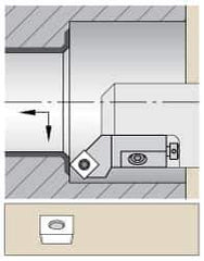 Kennametal - Series Screw-On, Right Hand Cut, 50mm Min Bore Diam, Boring Cartridge - 0.787" Back of Bar to Cutting Edge, SC.. Insert, 1.85" OAL, 45° Lead Angle - Industrial Tool & Supply