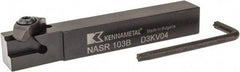 Kennametal - Internal/External Thread, Right Hand Cut, 5/8" Shank Width x 5/8" Shank Height Indexable Threading Toolholder - 4-1/2" OAL, N.3R Insert Compatibility, NAS Toolholder, Series Top Notch - Industrial Tool & Supply