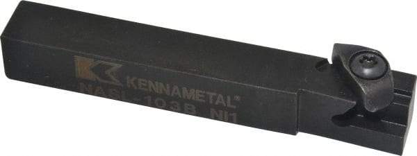 Kennametal - Internal/External Thread, Left Hand Cut, 5/8" Shank Width x 5/8" Shank Height Indexable Threading Toolholder - 4-1/2" OAL, N.3L Insert Compatibility, NAS Toolholder, Series Top Notch - Industrial Tool & Supply
