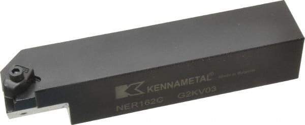 Kennametal - Internal/External Thread, Right Hand Cut, 1" Shank Width x 1" Shank Height Indexable Threading Toolholder - 5" OAL, N.2L Insert Compatibility, NE Toolholder, Series Top Notch - Industrial Tool & Supply