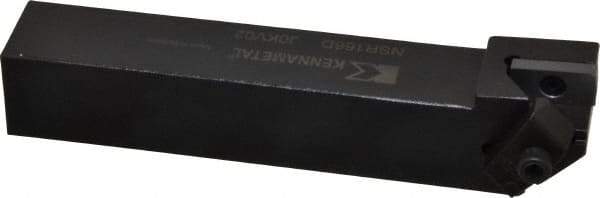 Kennametal - Internal/External Thread, Right Hand Cut, 1" Shank Width x 1" Shank Height Indexable Threading Toolholder - 6" OAL, N.6R Insert Compatibility, NS Toolholder, Series Top Notch - Industrial Tool & Supply
