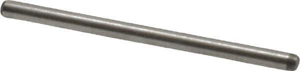 Made in USA - 1/16" Diam x 1" Pin Length 416 Stainless Steel Precision Dowel Pin - Passivated Finish, C 36-42 Hardness, 2 Beveled End - Industrial Tool & Supply