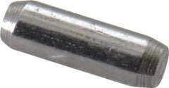 Made in USA - 1/16" Diam x 3/16" Pin Length 416 Stainless Steel Precision Dowel Pin - Passivated Finish, C 36-42 Hardness, 2 Beveled End - Industrial Tool & Supply