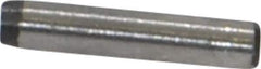 Made in USA - 1/16" Diam x 5/16" Pin Length 416 Stainless Steel Precision Dowel Pin - Passivated Finish, C 36-42 Hardness, 2 Beveled End - Industrial Tool & Supply