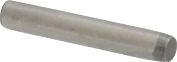 Made in USA - 1/16" Diam x 3/8" Pin Length 416 Stainless Steel Precision Dowel Pin - Passivated Finish, C 36-42 Hardness, 2 Beveled End - Industrial Tool & Supply