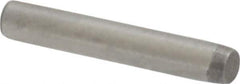 Made in USA - 1/16" Diam x 3/8" Pin Length 416 Stainless Steel Precision Dowel Pin - Passivated Finish, C 36-42 Hardness, 2 Beveled End - Industrial Tool & Supply