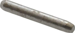 Made in USA - 1/16" Diam x 7/16" Pin Length 416 Stainless Steel Precision Dowel Pin - Passivated Finish, C 36-42 Hardness, 2 Beveled End - Industrial Tool & Supply