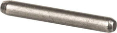 Made in USA - 1/16" Diam x 1/2" Pin Length 416 Stainless Steel Precision Dowel Pin - Passivated Finish, C 36-42 Hardness, 2 Beveled End - Industrial Tool & Supply