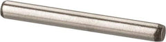 Made in USA - 1/16" Diam x 9/16" Pin Length 416 Stainless Steel Precision Dowel Pin - Passivated Finish, C 36-42 Hardness, 2 Beveled End - Industrial Tool & Supply