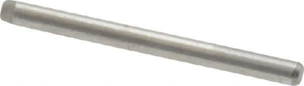 Made in USA - 1/16" Diam x 3/4" Pin Length 416 Stainless Steel Precision Dowel Pin - Passivated Finish, C 36-42 Hardness, 2 Beveled End - Industrial Tool & Supply