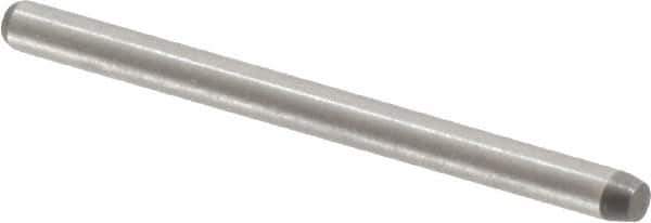 Made in USA - 1/16" Diam x 7/8" Pin Length 416 Stainless Steel Precision Dowel Pin - Passivated Finish, C 36-42 Hardness, 2 Beveled End - Industrial Tool & Supply