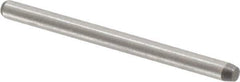 Made in USA - 1/16" Diam x 7/8" Pin Length 416 Stainless Steel Precision Dowel Pin - Passivated Finish, C 36-42 Hardness, 2 Beveled End - Industrial Tool & Supply