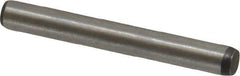 Made in USA - 3/32" Diam x 3/4" Pin Length 416 Stainless Steel Precision Dowel Pin - Passivated Finish, C 36-42 Hardness, 2 Beveled End - Industrial Tool & Supply