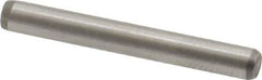 Made in USA - 1/8" Diam x 1" Pin Length 416 Stainless Steel Precision Dowel Pin - Passivated Finish, C 36-42 Hardness, 2 Beveled End - Industrial Tool & Supply