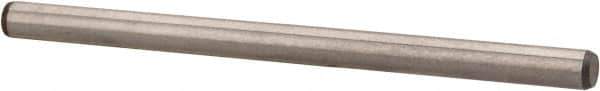 Made in USA - 1/8" Diam x 2" Pin Length 416 Stainless Steel Precision Dowel Pin - Passivated Finish, C 36-42 Hardness, 2 Beveled End - Industrial Tool & Supply