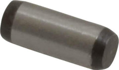 Made in USA - 1/8" Diam x 5/16" Pin Length 416 Stainless Steel Precision Dowel Pin - Passivated Finish, C 36-42 Hardness, 2 Beveled End - Industrial Tool & Supply
