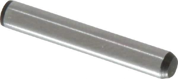 Made in USA - 5/32" Diam x 1" Pin Length 416 Stainless Steel Precision Dowel Pin - Passivated Finish, C 36-42 Hardness, 2 Beveled End - Industrial Tool & Supply