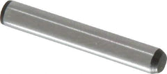Made in USA - 5/32" Diam x 1" Pin Length 416 Stainless Steel Precision Dowel Pin - Passivated Finish, C 36-42 Hardness, 2 Beveled End - Industrial Tool & Supply