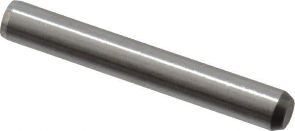 Made in USA - 5/32" Diam x 1-1/8" Pin Length 416 Stainless Steel Precision Dowel Pin - Passivated Finish, C 36-42 Hardness, 2 Beveled End - Industrial Tool & Supply