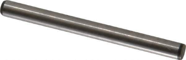 Made in USA - 5/32" Diam x 1-3/4" Pin Length 416 Stainless Steel Precision Dowel Pin - Passivated Finish, C 36-42 Hardness, 2 Beveled End - Industrial Tool & Supply