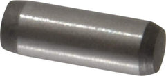 Made in USA - 5/32" Diam x 7/16" Pin Length 416 Stainless Steel Precision Dowel Pin - Passivated Finish, C 36-42 Hardness, 2 Beveled End - Industrial Tool & Supply