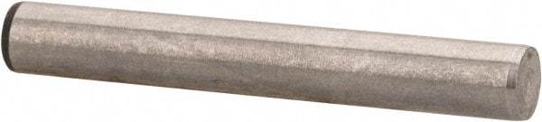 Made in USA - 3/16" Diam x 1-3/8" Pin Length 416 Stainless Steel Precision Dowel Pin - Passivated Finish, C 36-42 Hardness, 2 Beveled End - Industrial Tool & Supply