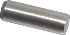 Made in USA - 3/16" Diam x 9/16" Pin Length 416 Stainless Steel Precision Dowel Pin - Passivated Finish, C 36-42 Hardness, 2 Beveled End - Industrial Tool & Supply