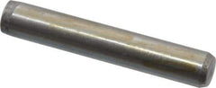 Made in USA - 1/4" Diam x 1-1/2" Pin Length 416 Stainless Steel Precision Dowel Pin - Passivated Finish, C 36-42 Hardness, 2 Beveled End - Industrial Tool & Supply