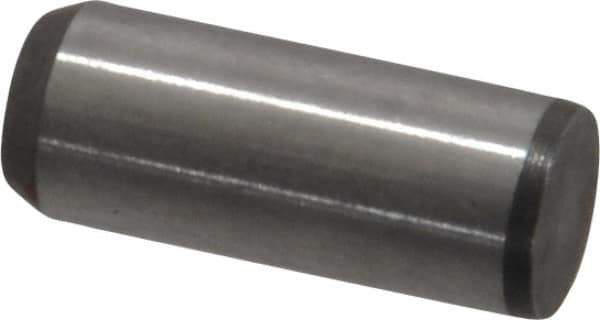 Made in USA - 1/4" Diam x 5/8" Pin Length 416 Stainless Steel Precision Dowel Pin - Passivated Finish, C 36-42 Hardness, 2 Beveled End - Industrial Tool & Supply