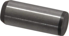 Made in USA - 1/4" Diam x 5/8" Pin Length 416 Stainless Steel Precision Dowel Pin - Passivated Finish, C 36-42 Hardness, 2 Beveled End - Industrial Tool & Supply