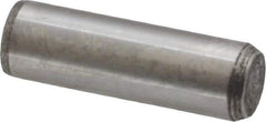 Made in USA - 5/16" Diam x 1" Pin Length 416 Stainless Steel Precision Dowel Pin - Passivated Finish, C 36-42 Hardness, 2 Beveled End - Industrial Tool & Supply
