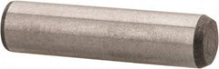 Made in USA - 5/16" Diam x 1-1/4" Pin Length 416 Stainless Steel Precision Dowel Pin - Passivated Finish, C 36-42 Hardness, 2 Beveled End - Industrial Tool & Supply