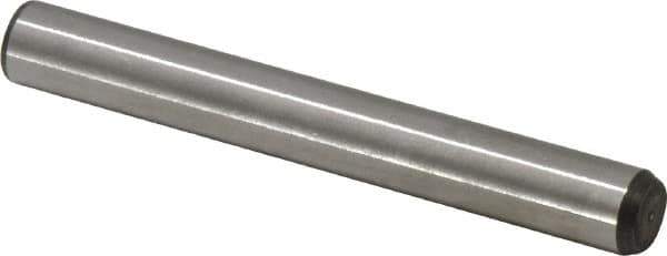 Made in USA - 5/16" Diam x 2-1/2" Pin Length 416 Stainless Steel Precision Dowel Pin - Passivated Finish, C 36-42 Hardness, 2 Beveled End - Industrial Tool & Supply