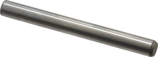 Made in USA - 5/16" Diam x 3" Pin Length 416 Stainless Steel Precision Dowel Pin - Passivated Finish, C 36-42 Hardness, 2 Beveled End - Industrial Tool & Supply