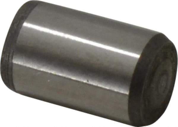 Made in USA - 5/16" Diam x 1/2" Pin Length 416 Stainless Steel Precision Dowel Pin - Passivated Finish, C 36-42 Hardness, 2 Beveled End - Industrial Tool & Supply