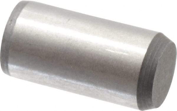Made in USA - 5/16" Diam x 5/8" Pin Length 416 Stainless Steel Precision Dowel Pin - Passivated Finish, C 36-42 Hardness, 2 Beveled End - Industrial Tool & Supply