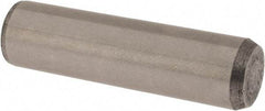 Made in USA - 3/8" Diam x 1-3/8" Pin Length 416 Stainless Steel Precision Dowel Pin - Passivated Finish, C 36-42 Hardness, 2 Beveled End - Industrial Tool & Supply