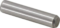 Made in USA - 3/8" Diam x 1-3/4" Pin Length 416 Stainless Steel Precision Dowel Pin - Passivated Finish, C 36-42 Hardness, 2 Beveled End - Industrial Tool & Supply