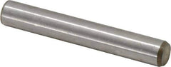 Made in USA - 3/8" Diam x 2-1/2" Pin Length 416 Stainless Steel Precision Dowel Pin - Passivated Finish, C 36-42 Hardness, 2 Beveled End - Industrial Tool & Supply