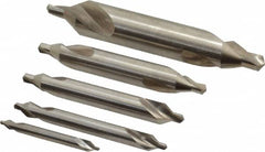 Keo - 5 Piece, #1 to 5, Plain Edge, Cobalt Combo Drill & Countersink Set - Industrial Tool & Supply
