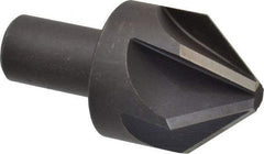 Keo - 1-1/2" Head Diam, 3/4" Shank Diam, 6 Flute 82° High Speed Steel Countersink - Bright Finish, 2-7/8" OAL, Single End, Straight Shank, Right Hand Cut - Industrial Tool & Supply