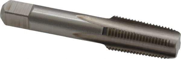 Hertel - 1/8-27 NPT Thread, 4 Flute Standard Pipe Tap - 2-1/8" OAL, Bright Finish, High Speed Steel - Exact Industrial Supply